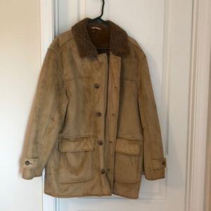 Furry lined coat